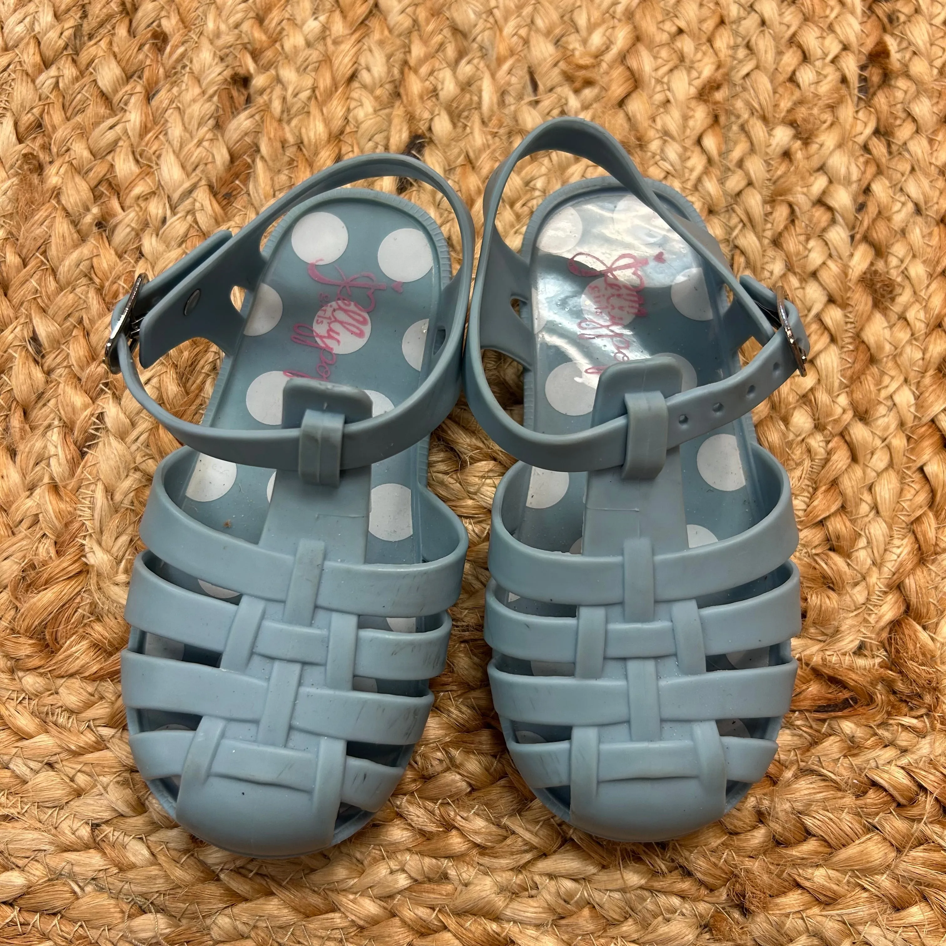 Blue Jelly Sandals