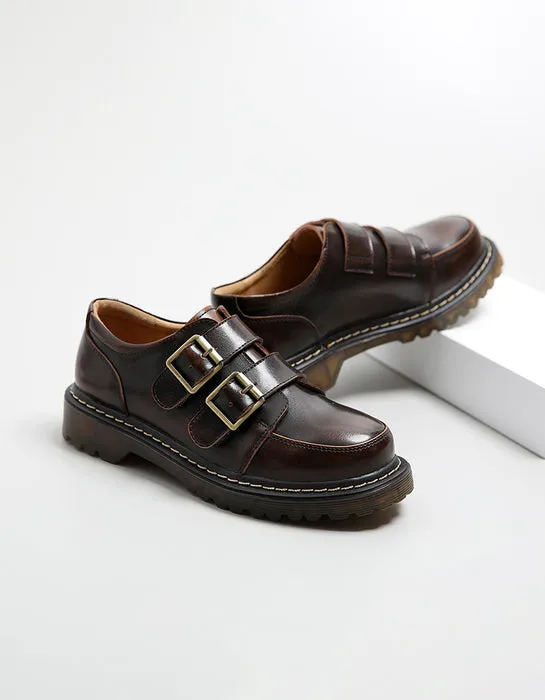 [Clearance] Double Buckle Front Mary Janes (35, 36)