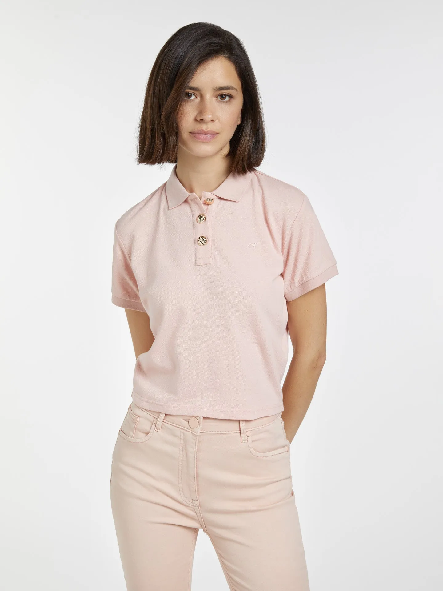 Cropped Polo Piquet