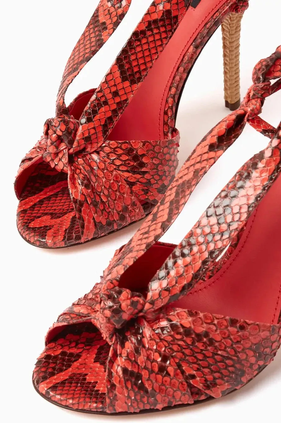 Dolce & Gabbana 105mm Python-Effect Sandals