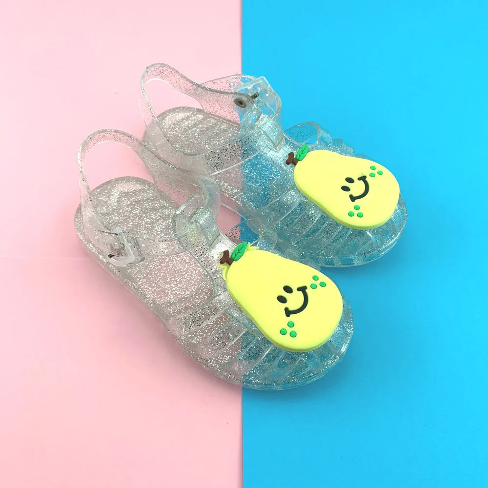 Girl Summer Soft Jelly Crystal Cartoon Plastic Sandals
