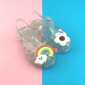 Girl Summer Soft Jelly Crystal Cartoon Plastic Sandals