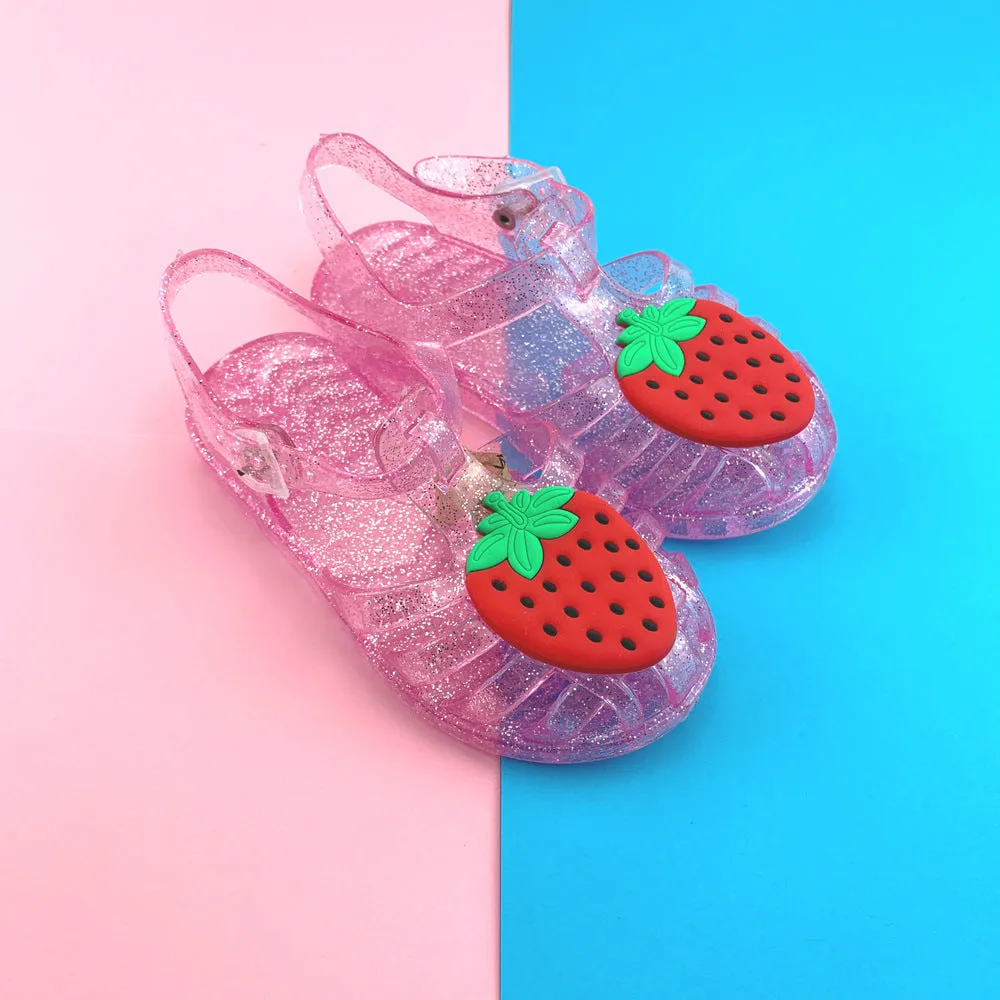 Girl Summer Soft Jelly Crystal Cartoon Plastic Sandals