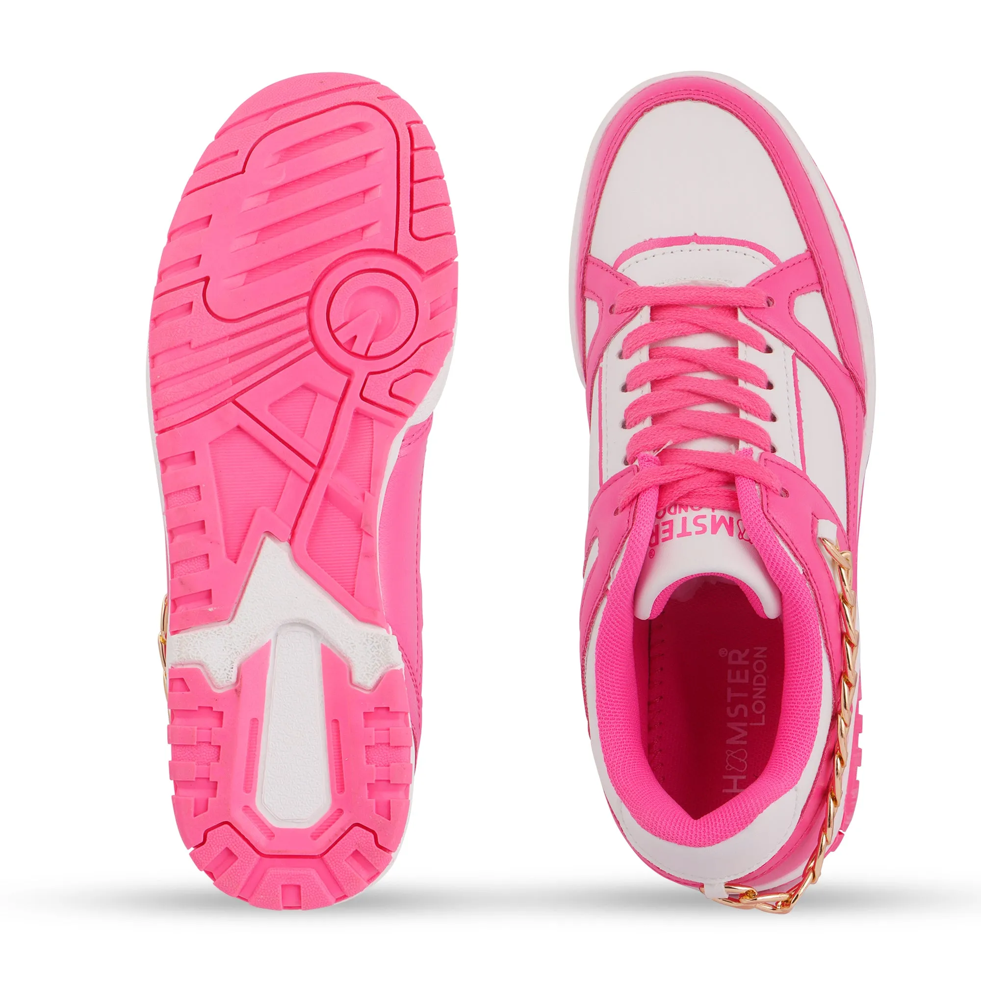 Hamster London Haven Pink Party Sneakers