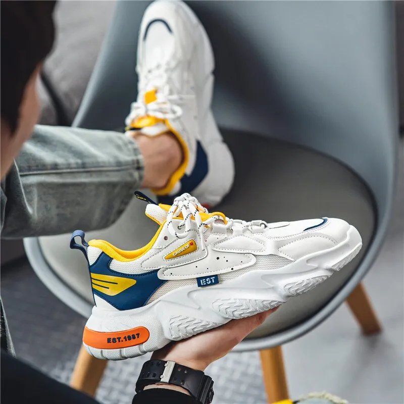 Hip-Hop Mixed Color Air Mesh Sneakers