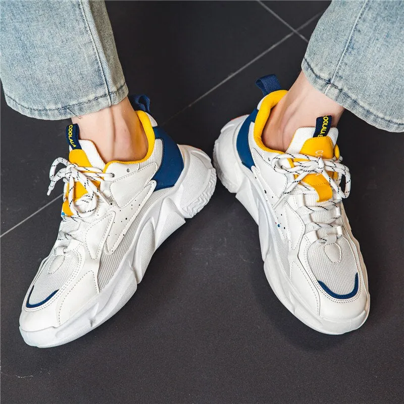 Hip-Hop Mixed Color Air Mesh Sneakers