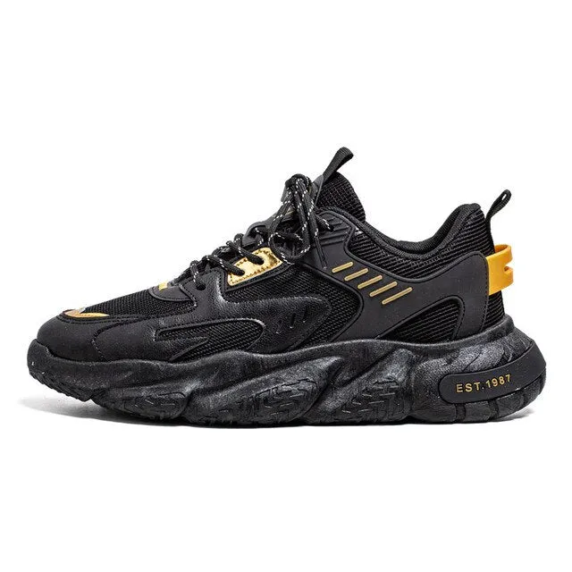 Hip-Hop Mixed Color Air Mesh Sneakers