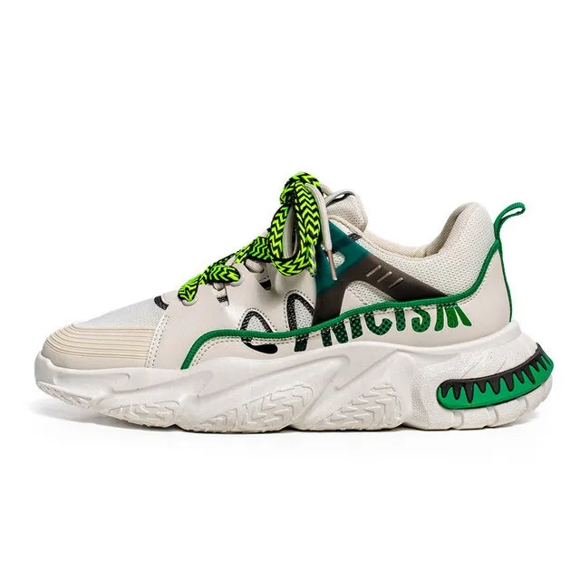 Hip-Hop Mixed Color Air Mesh Sneakers
