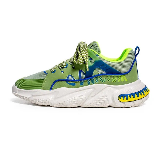 Hip-Hop Mixed Color Air Mesh Sneakers