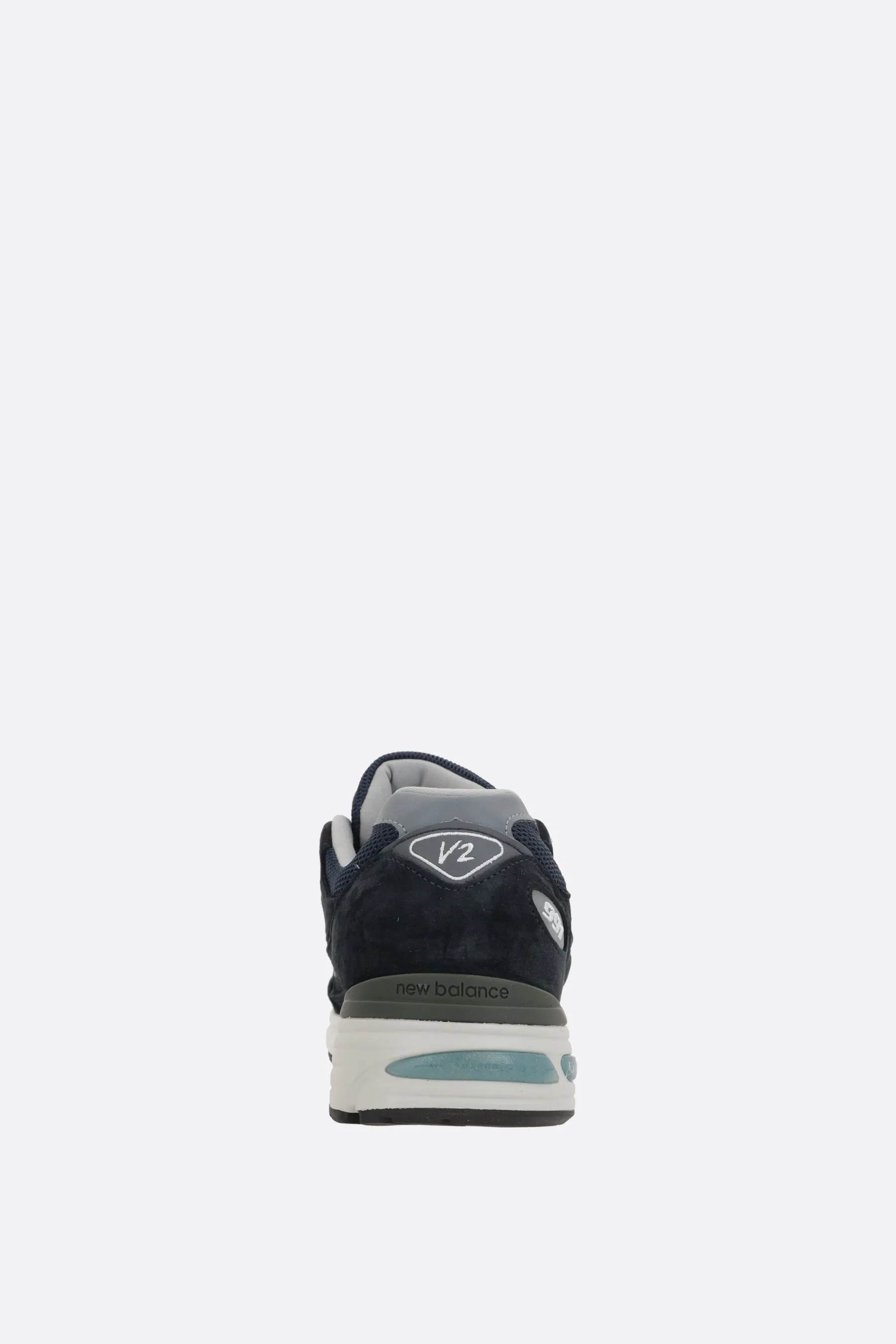 MADE in UK 991 mesh and suede sneakers