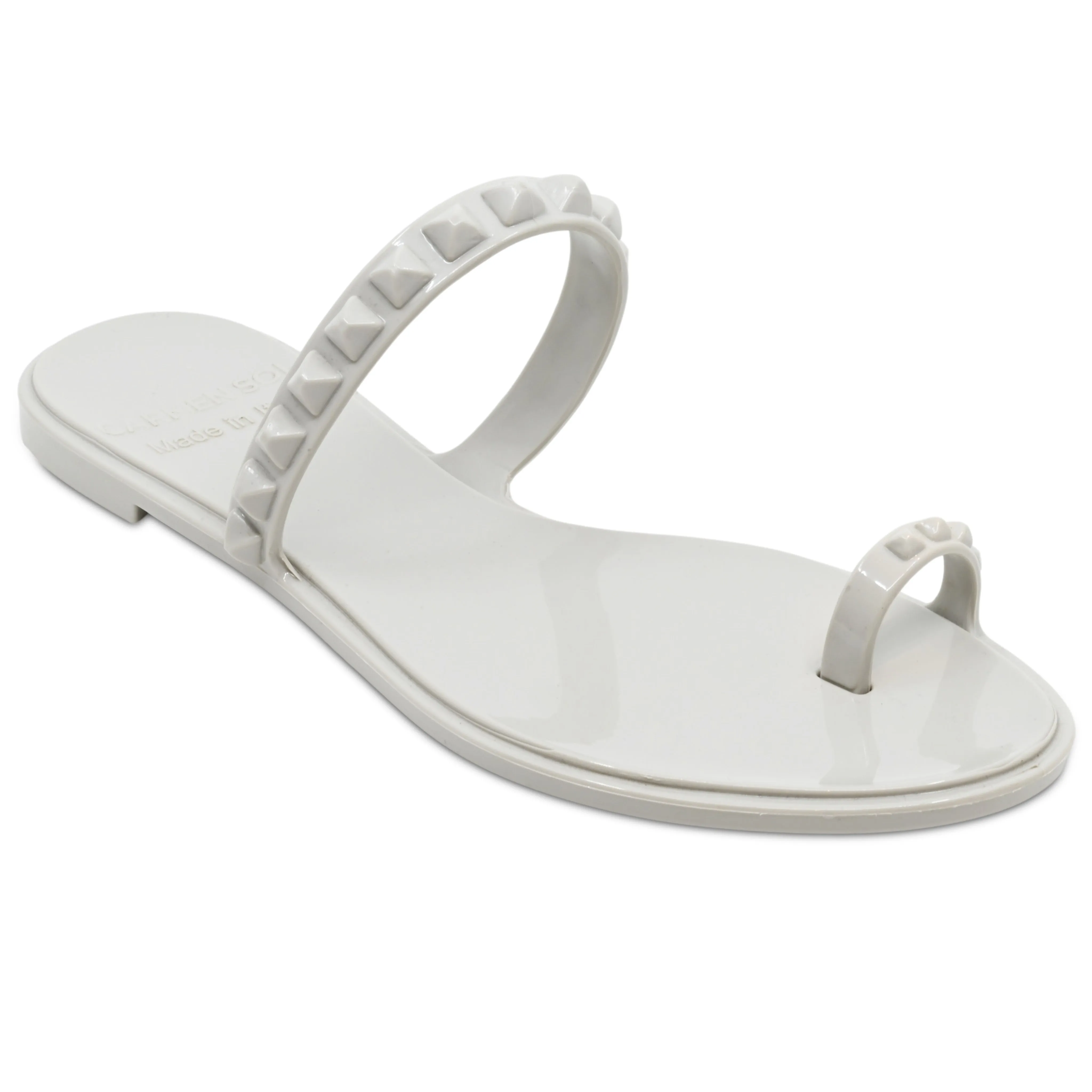 Maria Flat Sandal Light Grey