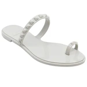 Maria Flat Sandal Light Grey