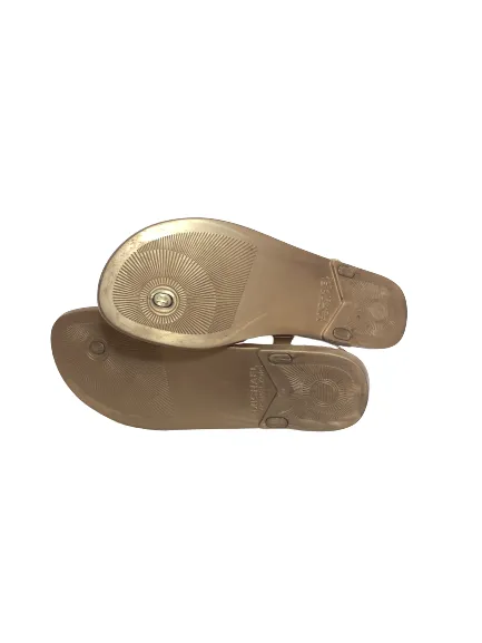 Michael Kors Bronze Jelly 'Sondra' Thong Sandals | Pre Loved |