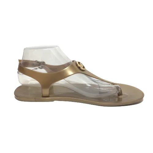 Michael Kors Bronze Jelly 'Sondra' Thong Sandals | Pre Loved |
