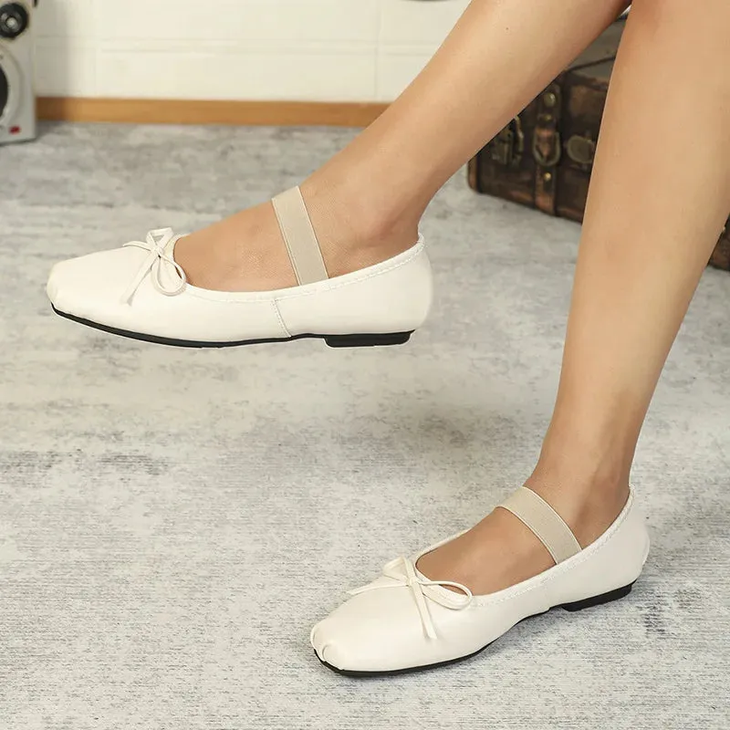 MQTIME  -  Spring Autumn Shallow Mouth Flats Women Fashion Casual Mary Janes Shoes Ladies Korean Pink Loafers Shoes for Women