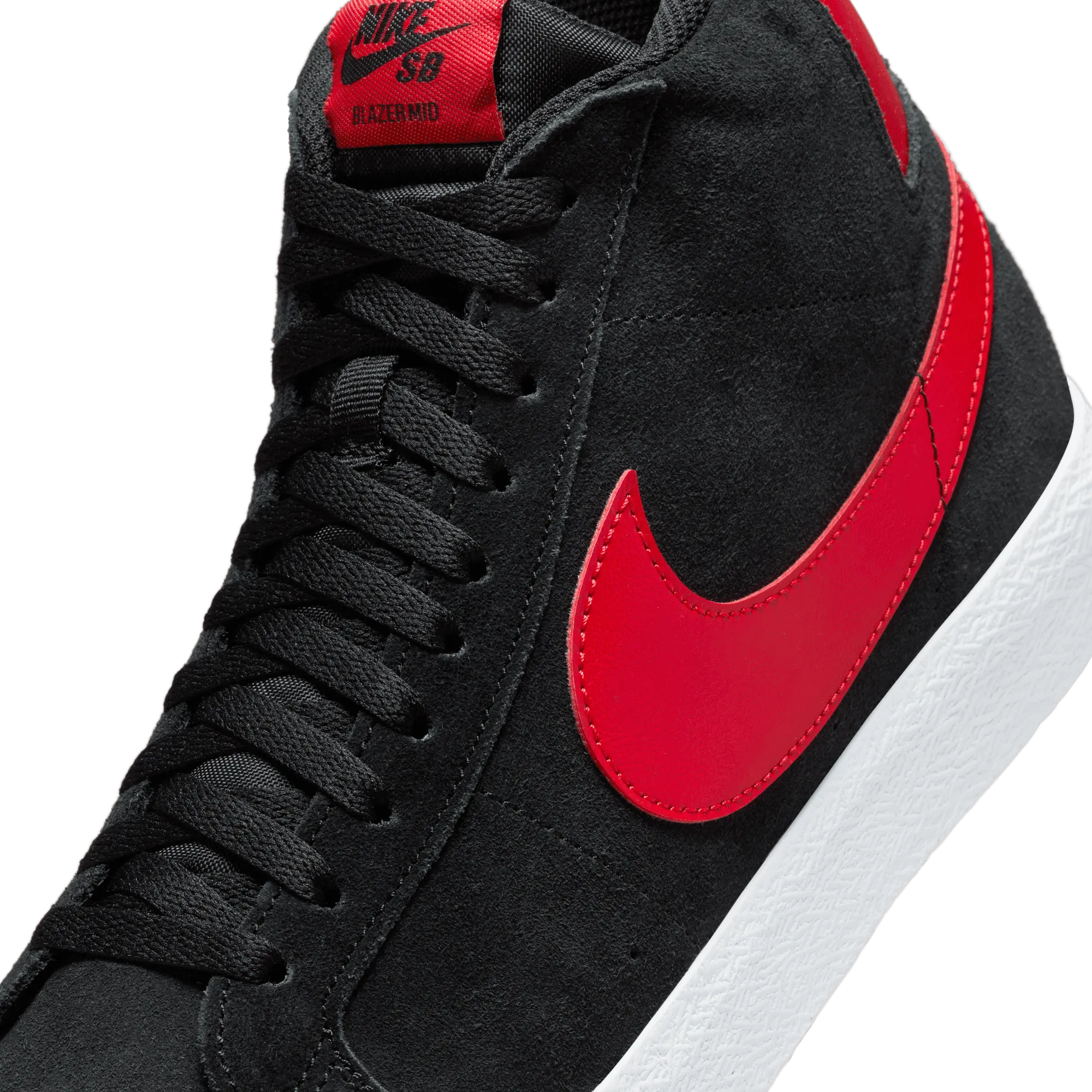 Nike SB Blazer Mid Skate Shoe - Black/University Red-Black-White