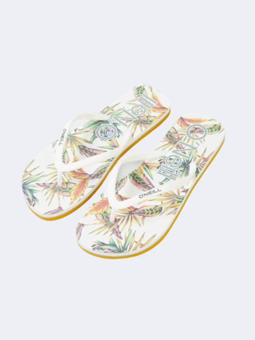 O&#39;Neill Profile Graphic  Women Beach Slippers White Tropical