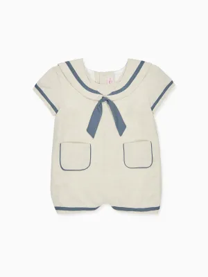 Oatmeal Montego Baby Romper
