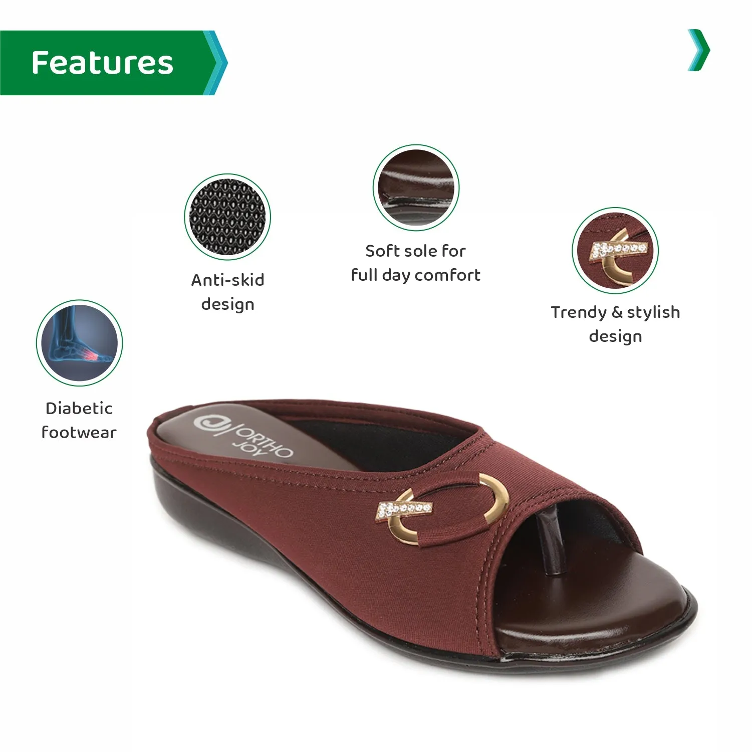 ORTHO JOY Fancy Doctor Slippers