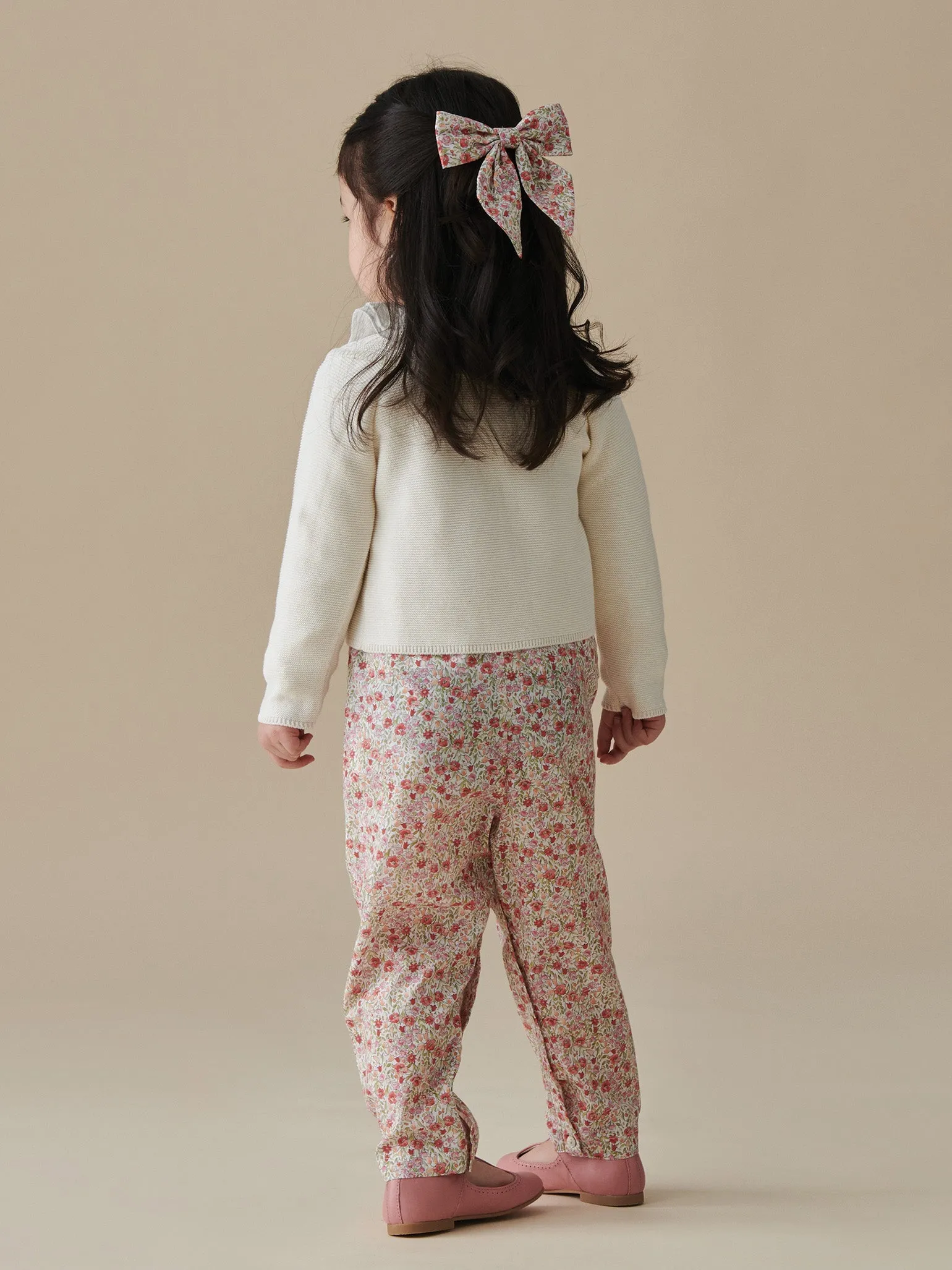 Red Floral Nova Baby Girl Overalls
