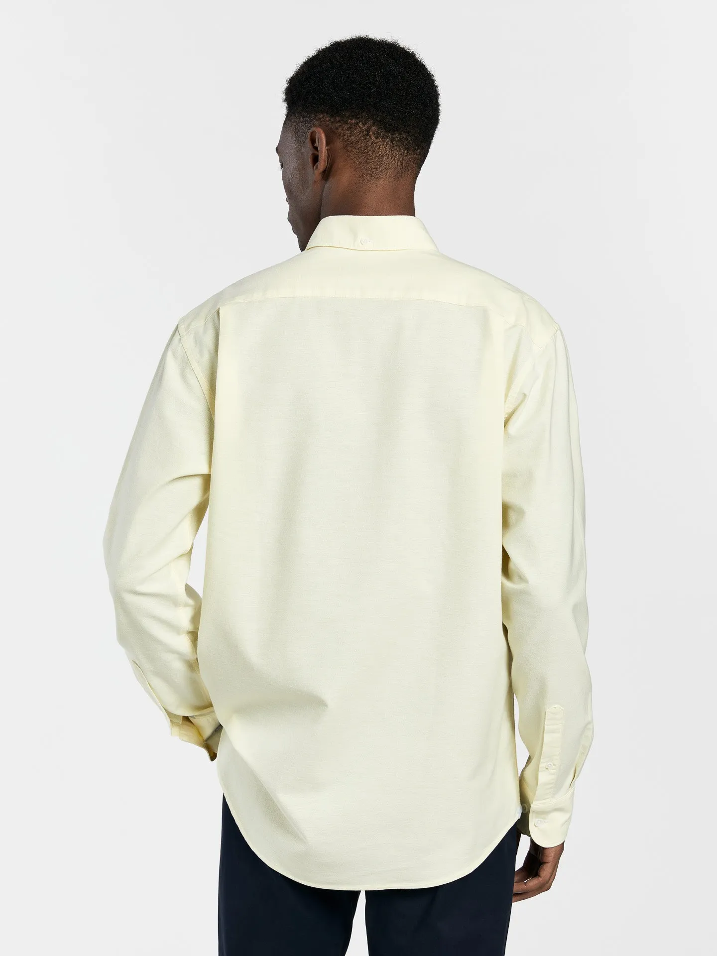 Regular fit 100I cotton plain oxford shirt