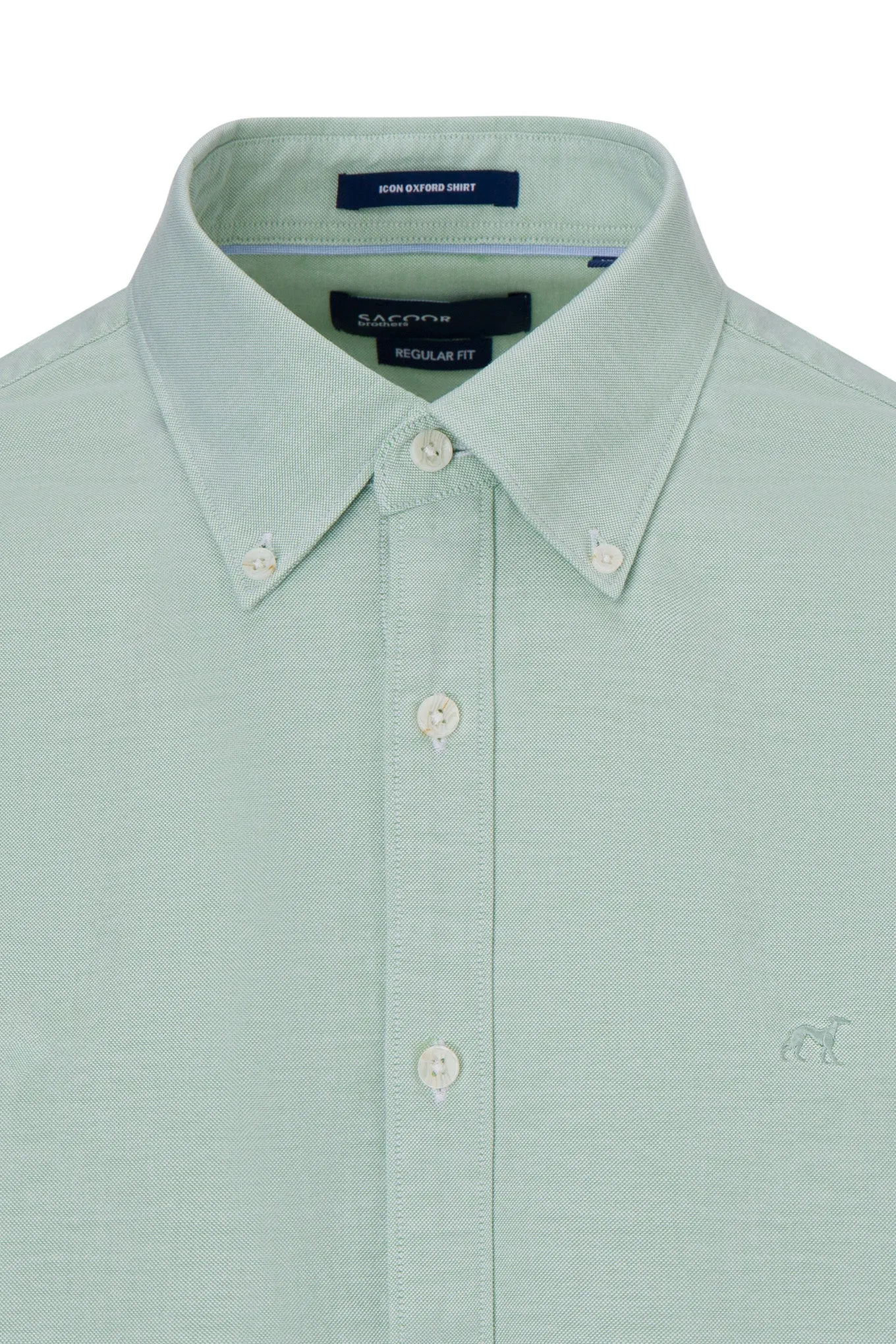 Regular fit 100I cotton plain oxford shirt