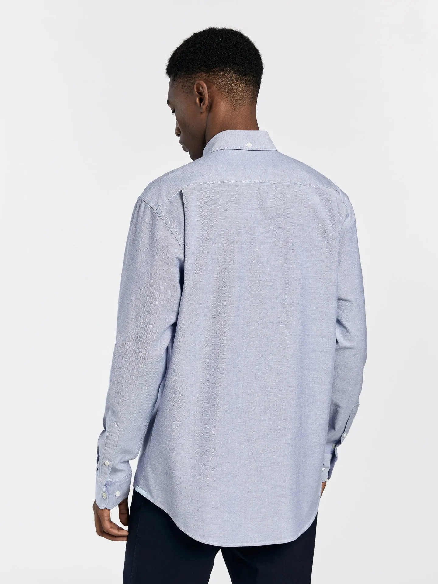Regular fit 100I cotton plain oxford shirt