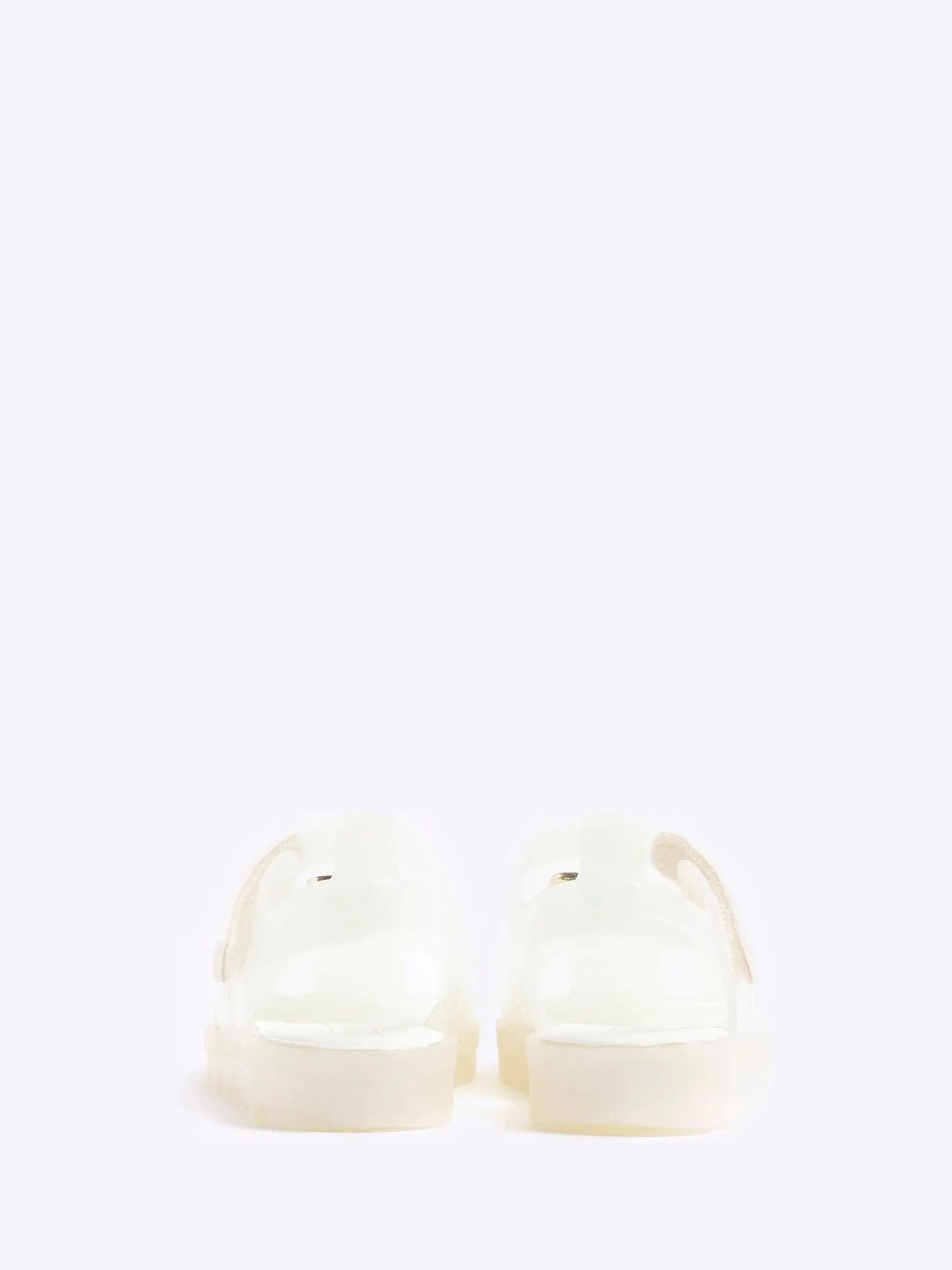 River Island White Girls Rainbow Flower Jelly Sandals