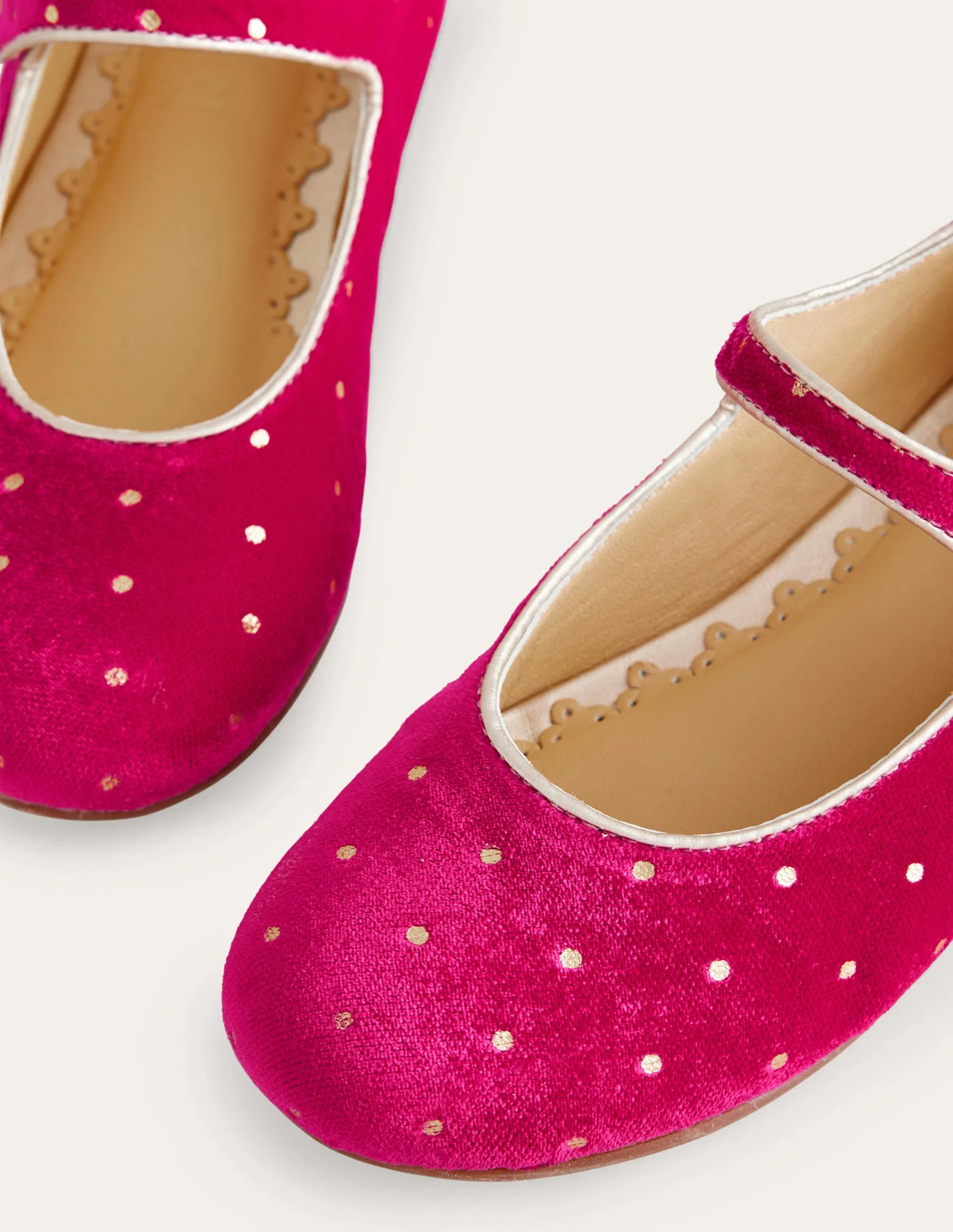 Velvet Mary Janes-Penelope Pink